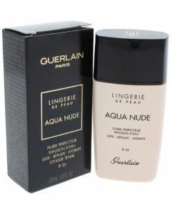 Guerlain Women's 1oz 00N Porcelain Lingerie De Peau Aqua Nude Foundation SPF 20 Face & Eye Makeup -Guerlain shop online 1111109997 RLLZ 2