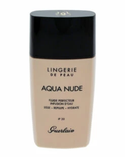 Guerlain Women's 1oz 01N Very Light Lingerie De Peau Aqua Nude Foundation SPF 20 Face & Eye Makeup