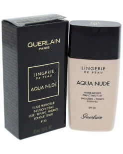 Guerlain 1oz 04N Medium Lingerie De Peau Aqua Nude Foundation SPF 20 Women Face & Eye Makeup