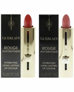 Guerlain 2pc Rouge Automatique Long-Lasting Lipstick Set Women Makeup Sets