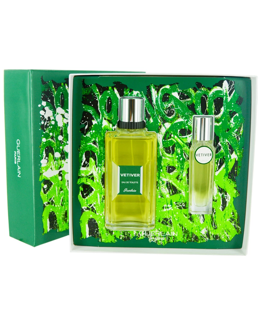 Guerlain Men's Vetiver Gift Set 2pc Cologne & Aftershave 3 Guerlain Men's Vetiver Gift Set 2pc Cologne & Aftershave