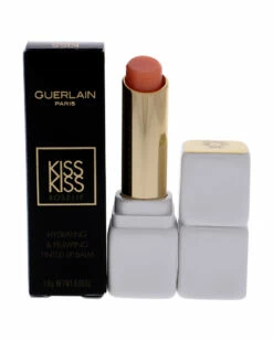 Guerlain 0.09oz #R347 Peach Sunrise KissKiss Roselip Hydrating Plumping Tinte Women Lip & Cheek Makeup
