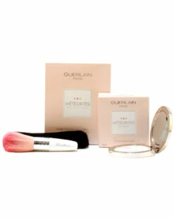 Guerlain Meteor Travel Compact Face Powder & Brush Women Face & Eye Makeup