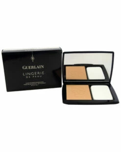 Guerlain 0.35oz Medium Beige Lingerie De Peau Nude Powder Foundation SPF 20 Women Face & Eye Makeup