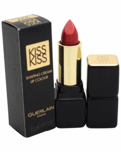 Guerlain 0.12oz Red Strass KissKiss Shaping Cream Lip Colour Women Lip & Cheek Makeup