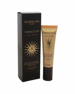 Guerlain 1oz Terracotta Joli Teint Beautifying Foundation With Sunscreen Dark Women Face & Eye Makeup